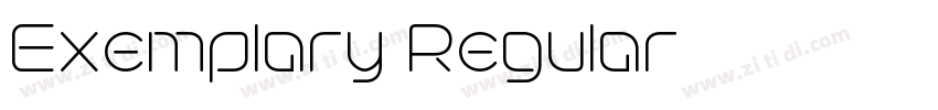 Exemplary Regular字体转换